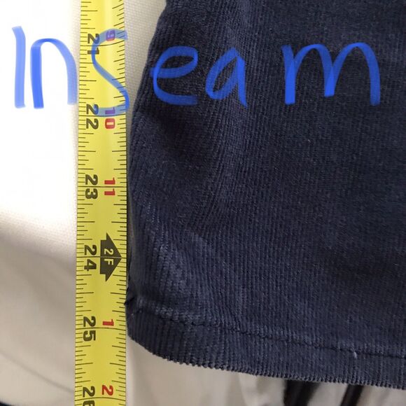 Levis Wedgie Straight Leg Navy Blue Button Fly Corduroy Casual Pants - 32 - Picture 8 of 10